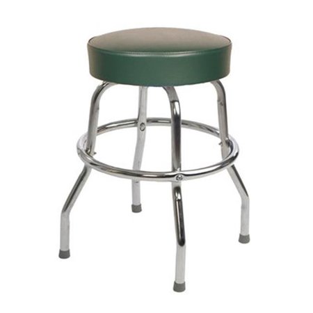 RICHARDSON SEATING CORP Richardson Seating Corp 1950GRN-24 1950- 24 in. Floridian Swivel Counter Stool; Green - Chrome 1950GRN-24